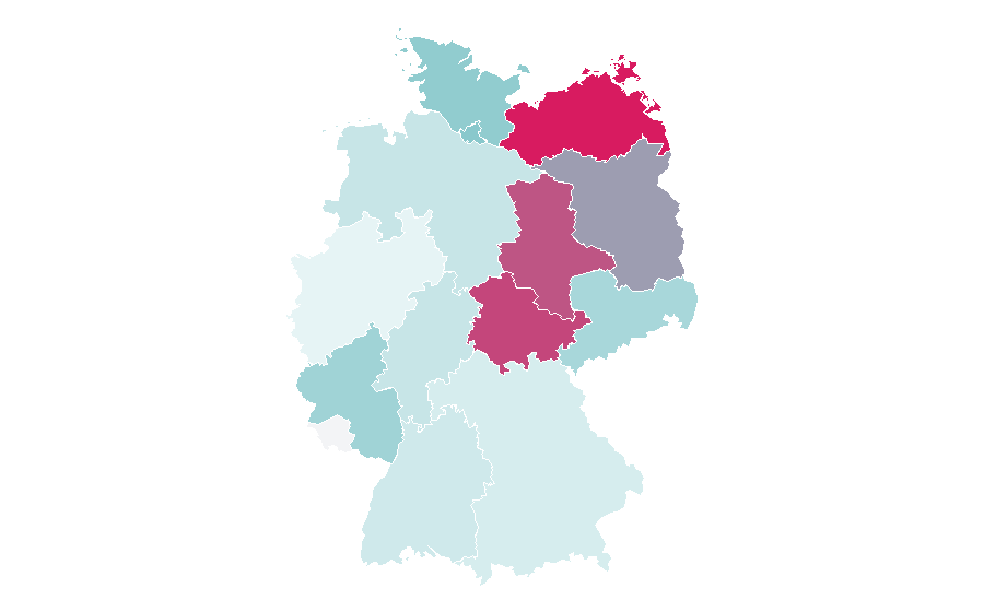 Affinity by region — Business education, Germany