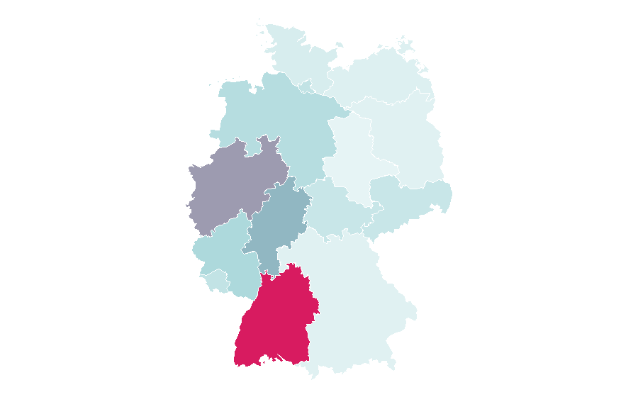 Affinité par région — Business process, Allemagne