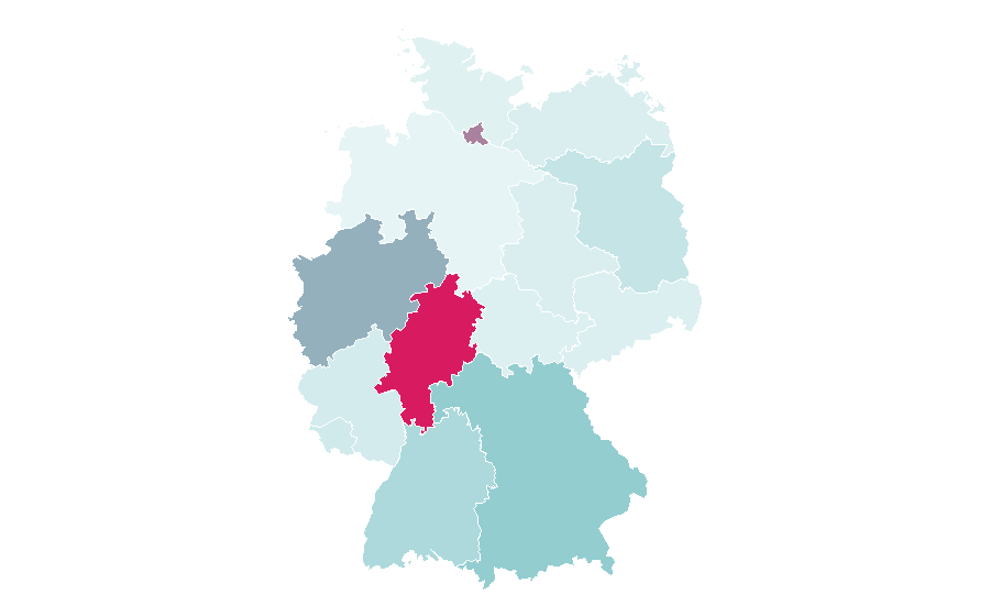 Affinité par région — Business school, Allemagne