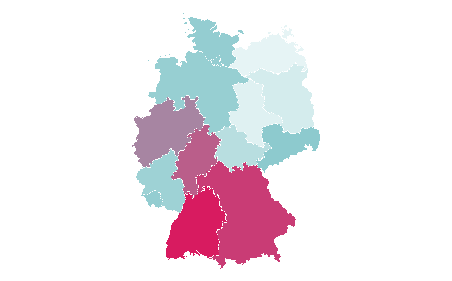 Affinity by region — C Sharp (programming language), Germany