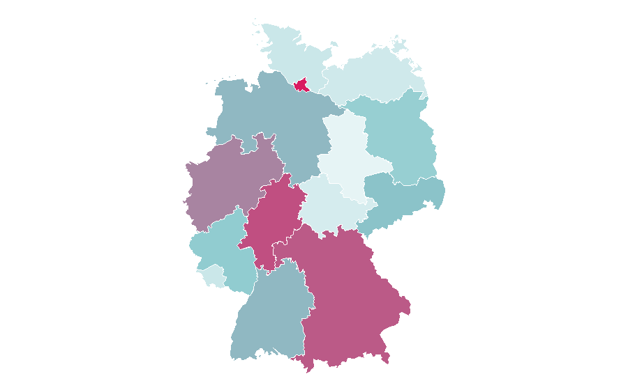 Affinity by region — Cadillac, Germany
