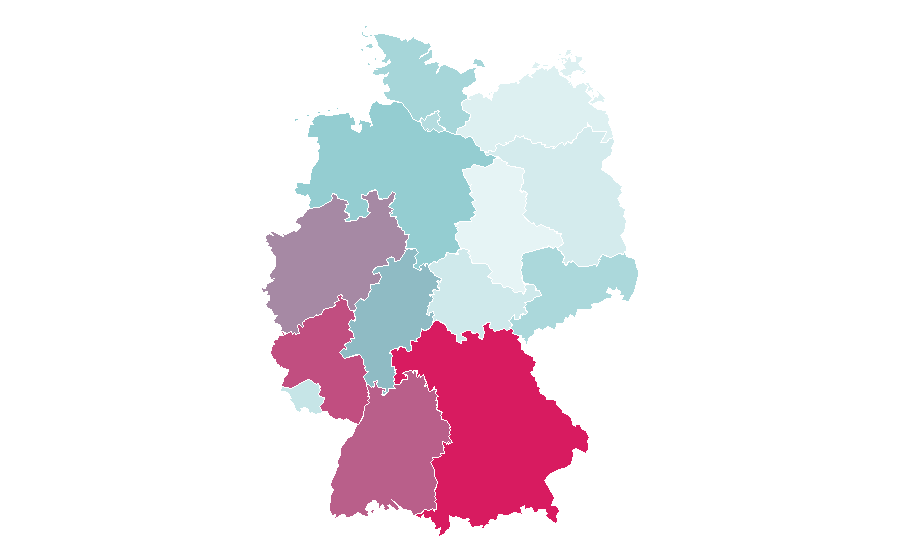 Affinity by region — Cadillac F1, Germany