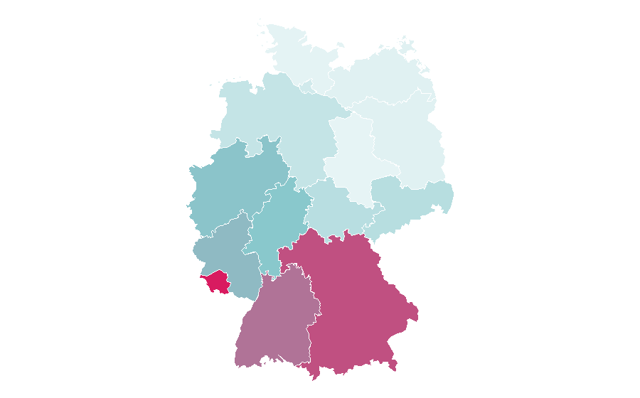 Affinity by region — Calabria, Germany