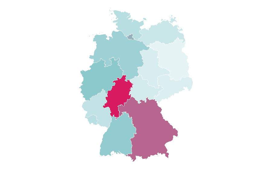 Affinity by region — Calgary Stampeders, Germany