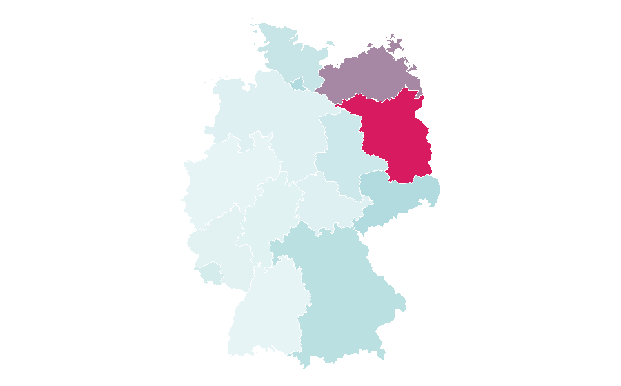 Affinity by region — Call a Pizza, Germany