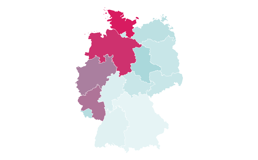 Affinity by region — Call the Midwife, Germany
