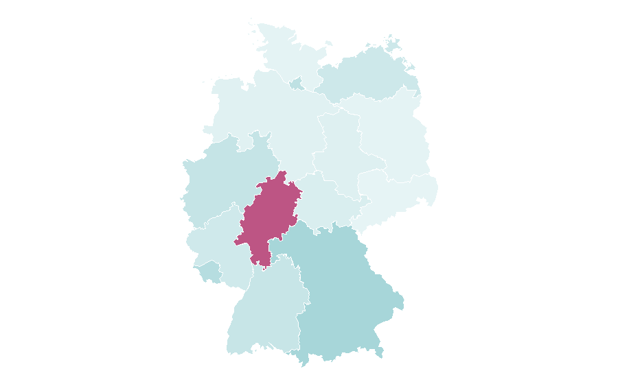 Afinidad por región — Calorie, Alemania