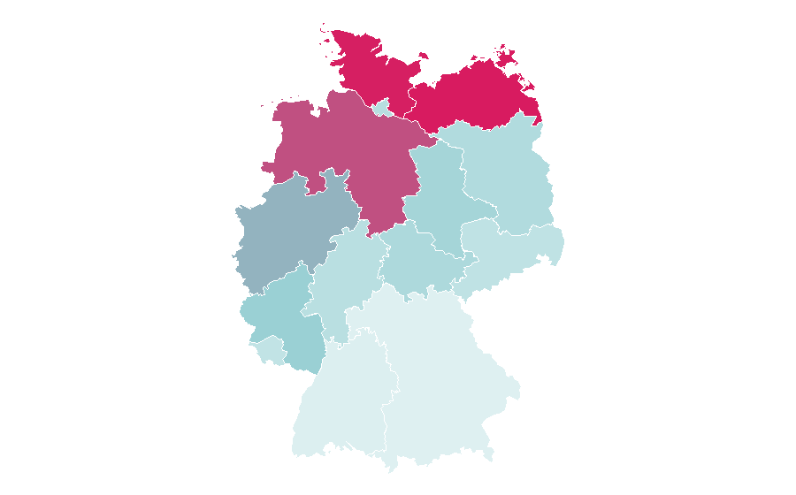 Affinity by region — Camel active, Germany