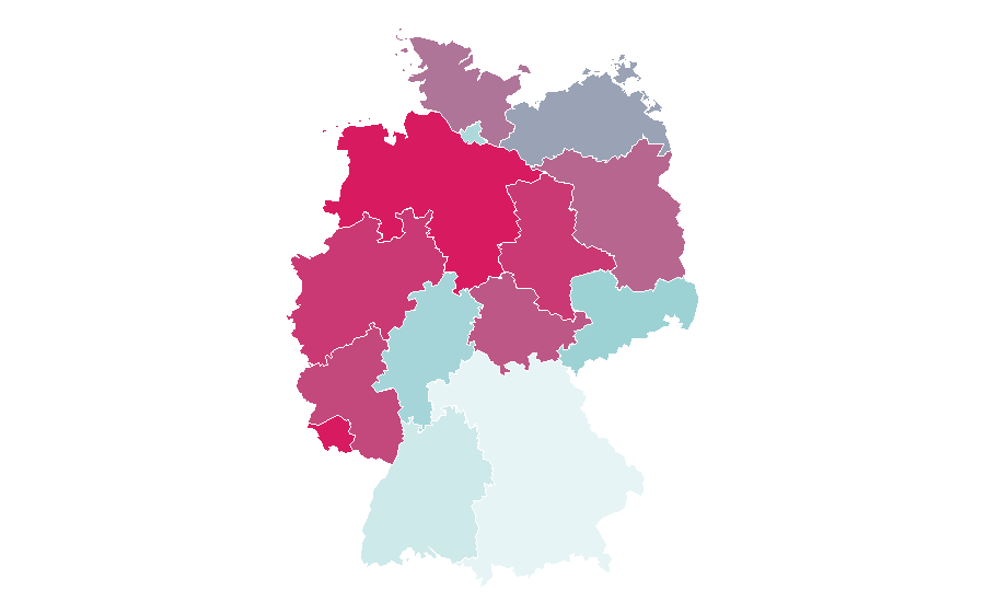 Affinity by region — Cameron Monaghan, Germany