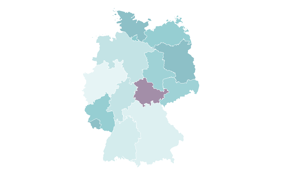 Affinity by region — Cancer awareness, Germany
