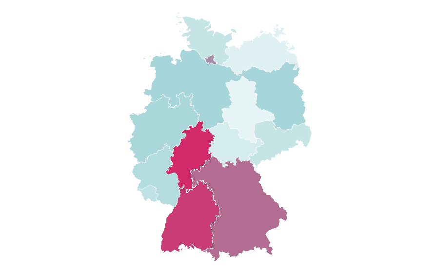 Affinity by region — Canoeing, Germany