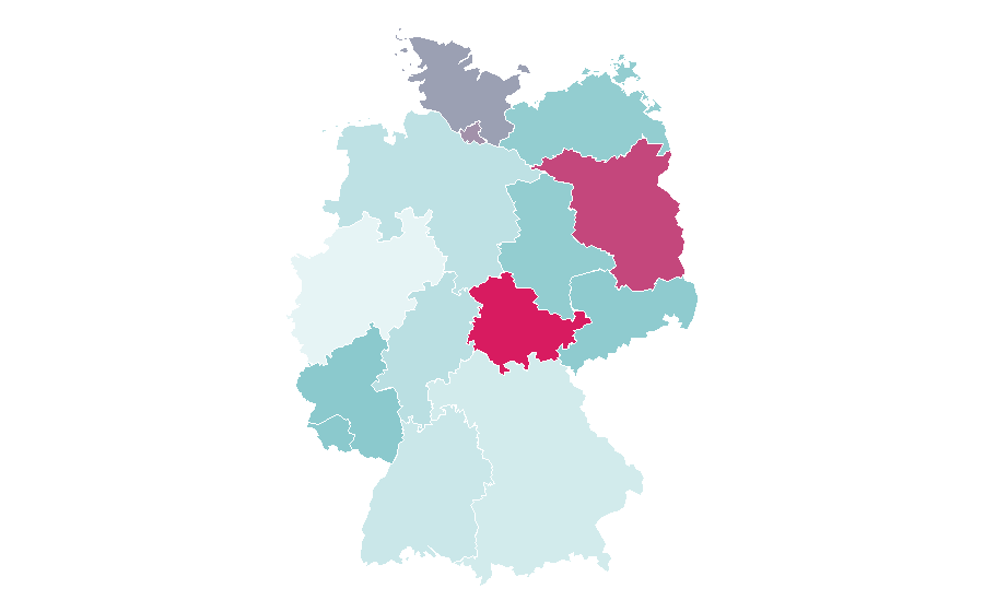 Affinity by region — Cantonese cuisine, Germany
