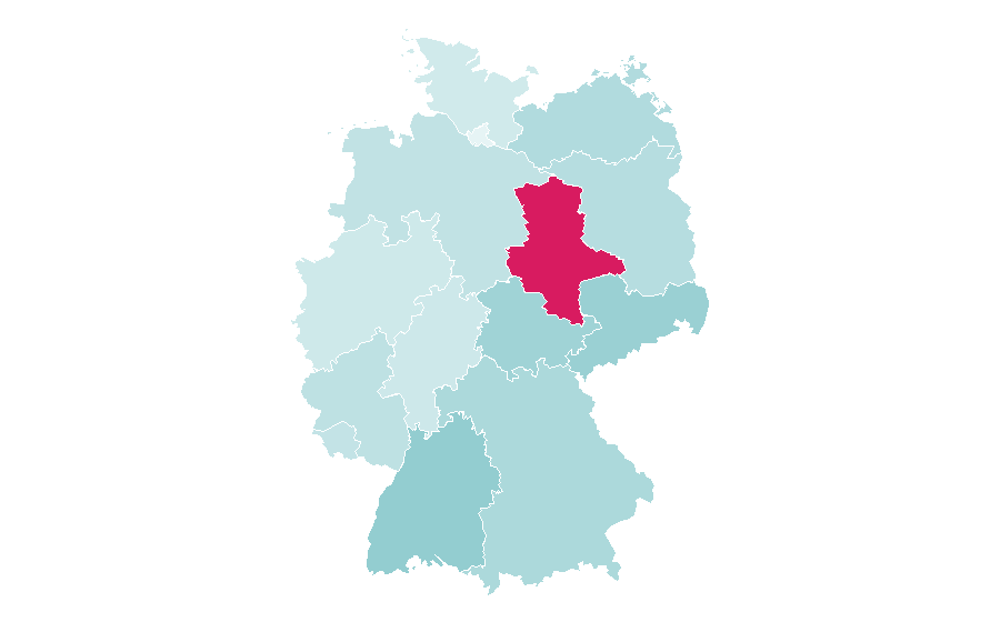 Affinity by region — Cantons of Switzerland, Germany