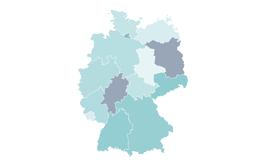 Afinidad por región — Canva, Alemania