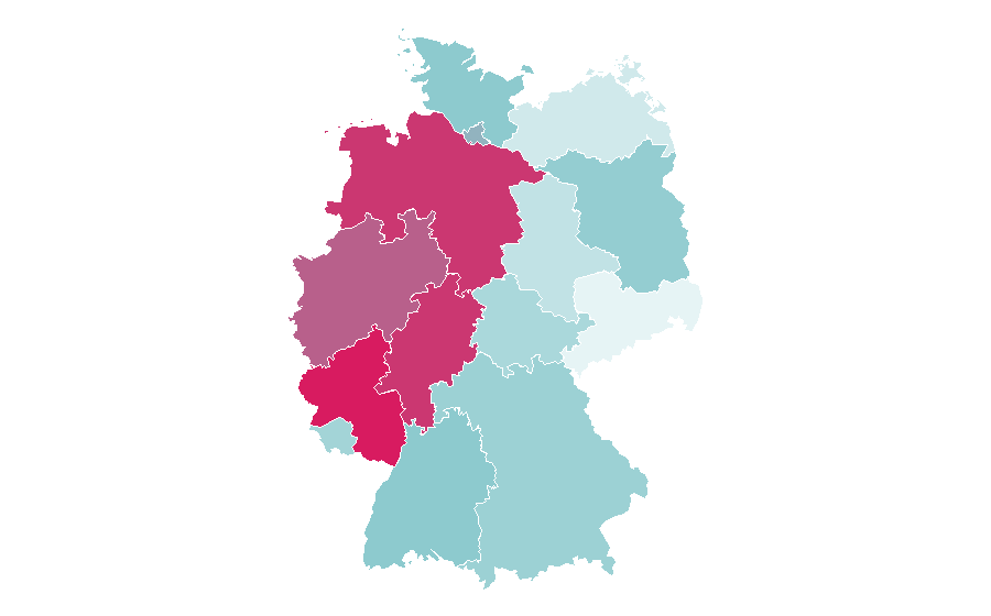 Affinity by region — captain america, Germany