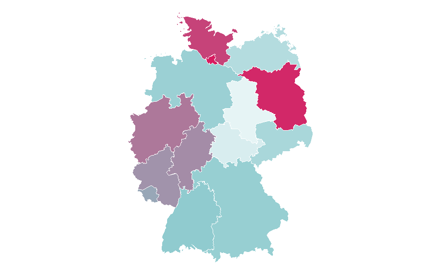 Affinity by region — Car glass, Germany