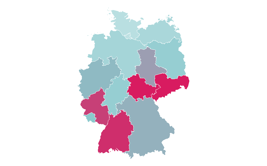 Affinità per regione — Car tuning, Germania