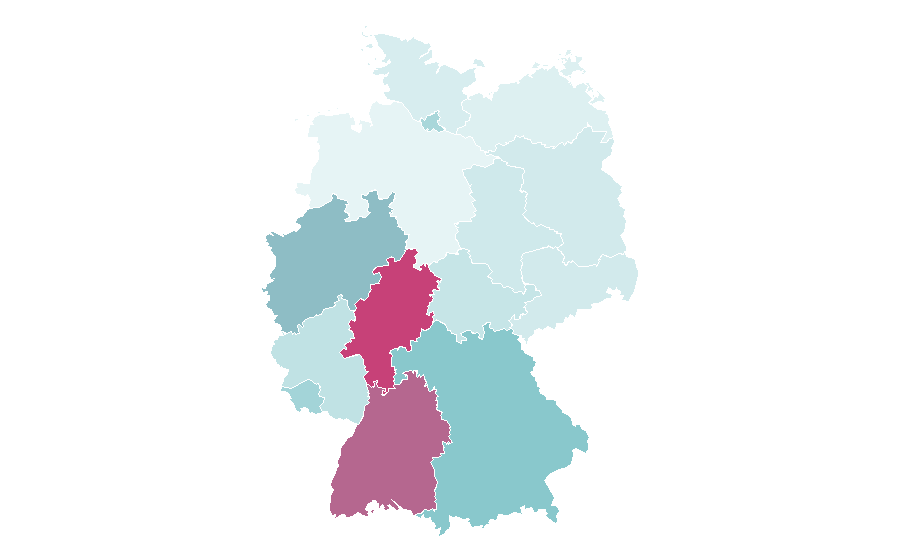 Affinity by region — Carbon footprint, Germany