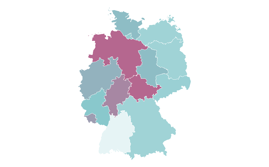 Affinity by region — Cardigan Welsh Corgi, Germany