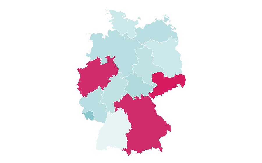Affinity by region — cardio fitness, Germany