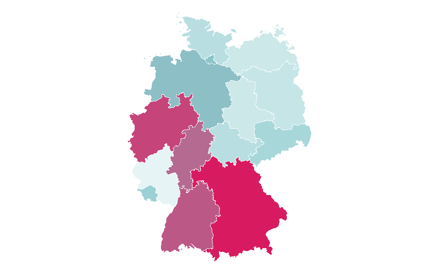 Affinity by region — Carlo Ancelotti, Germany