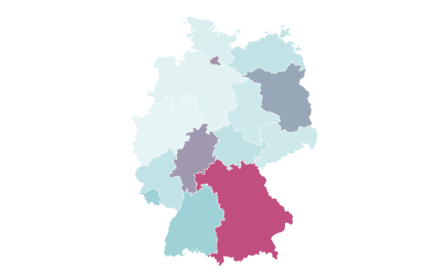 Affinity by region — Carp fishing, Germany