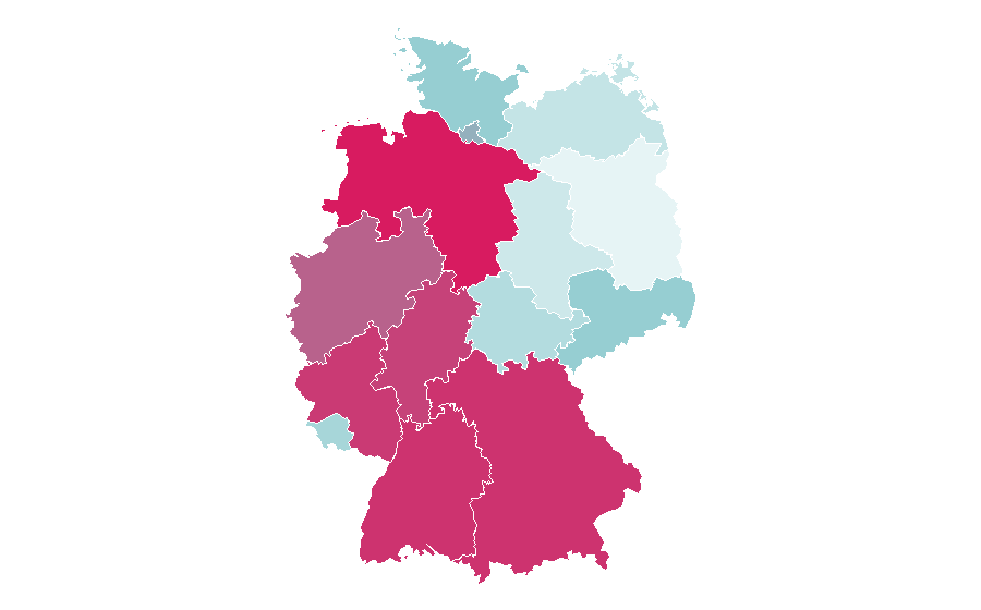 Affinity by region — Carpool, Germany