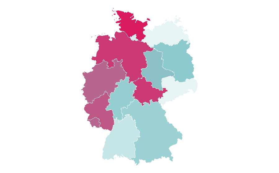 Affinity by region — Carrie Fisher, Germany