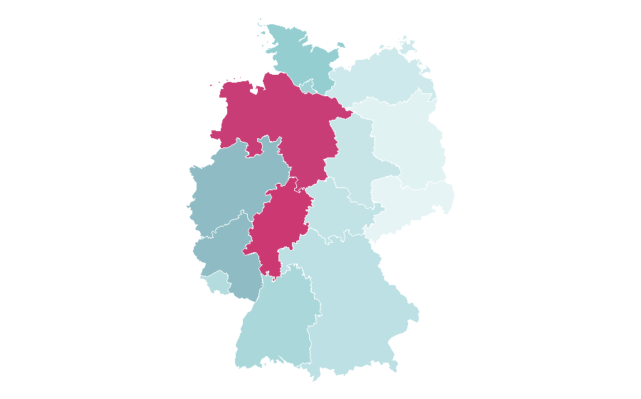 Afinidad por región — Cartoon, Alemania