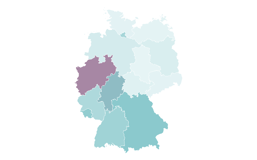 Affinity by region — Casa (TV channel), Germany