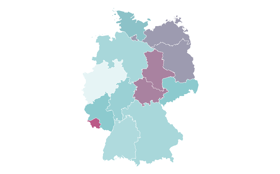 Affinità per regione — Cashmere wool, Germania