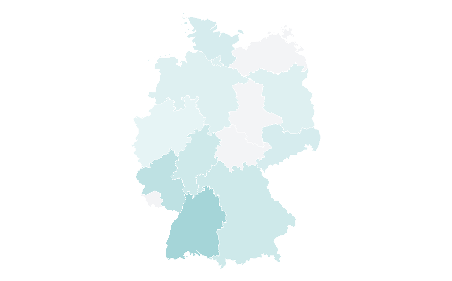 Afinidad por región — Casinos, Valencia, Alemania