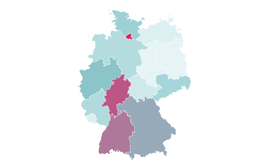Affinity by region — Casio, Germany