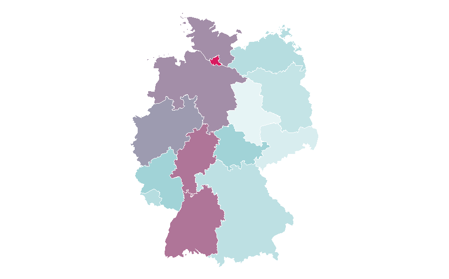 Affinity by region — Casual Look, Germany