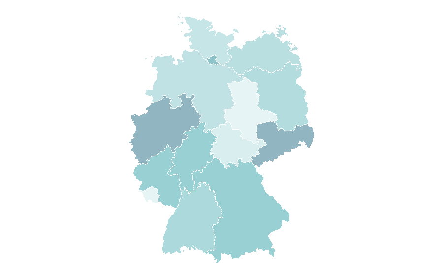 Affinity by region — Cat's Eye (manga), Germany
