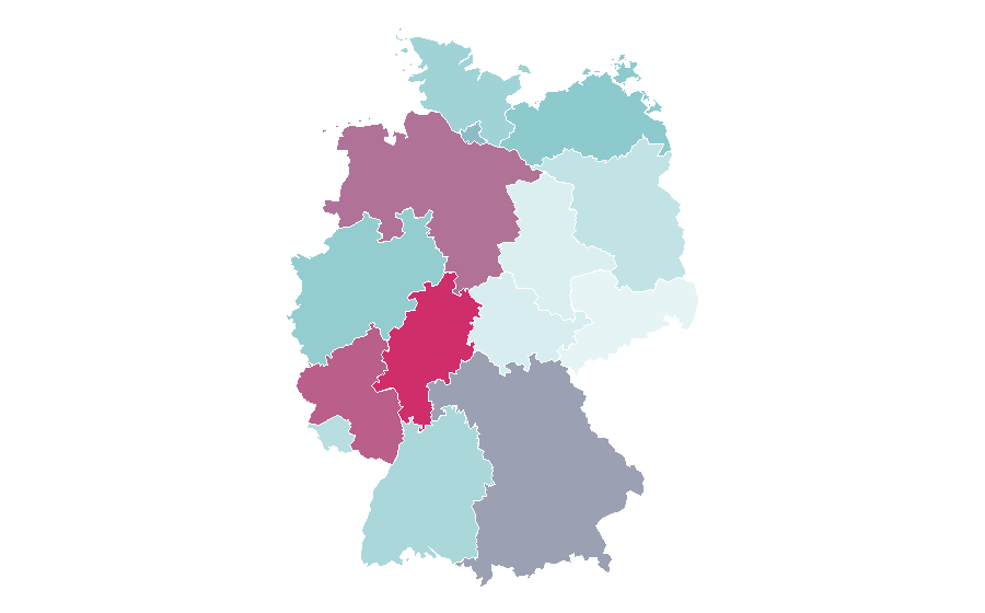 Affinity by region — CBS News, Germany