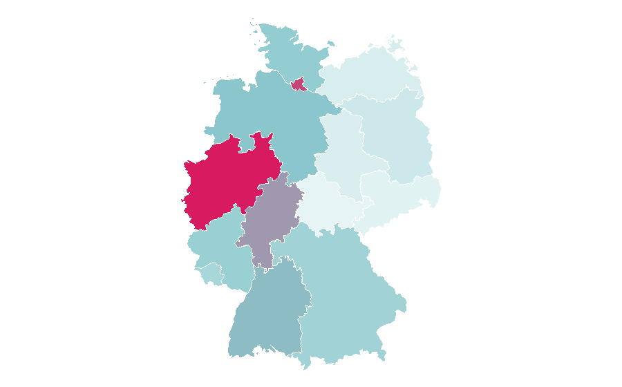 Affinity by region — CC cream, Germany