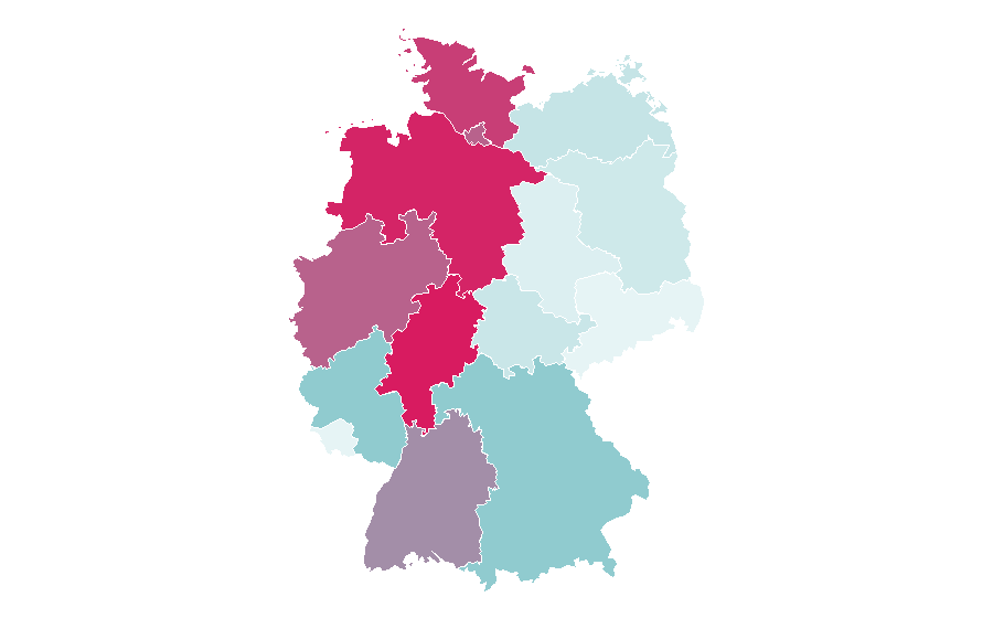 Affinity by region — Celebrations, Germany