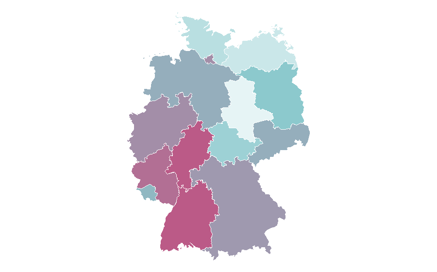 Affinität nach Region — Cello, Deutschland