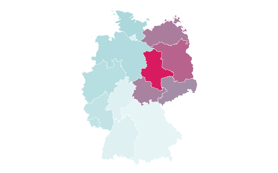 Affinity by region — Cellular network, Germany