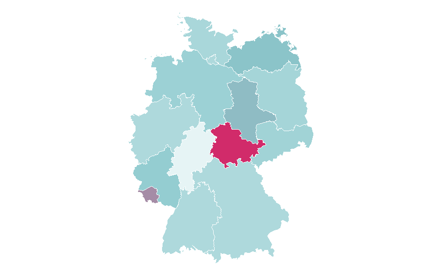 Affinity by region — Celtic music, Germany