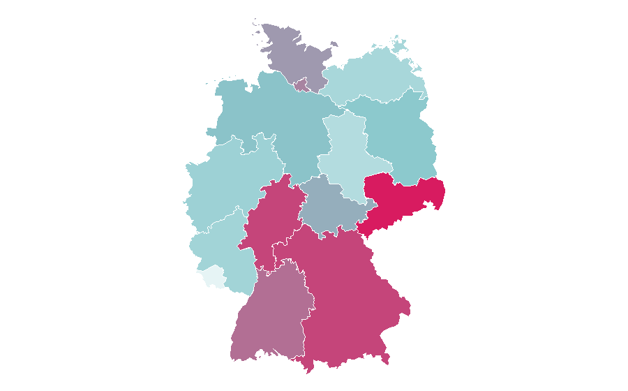 Affinity by region — Challenge (TV channel), Germany