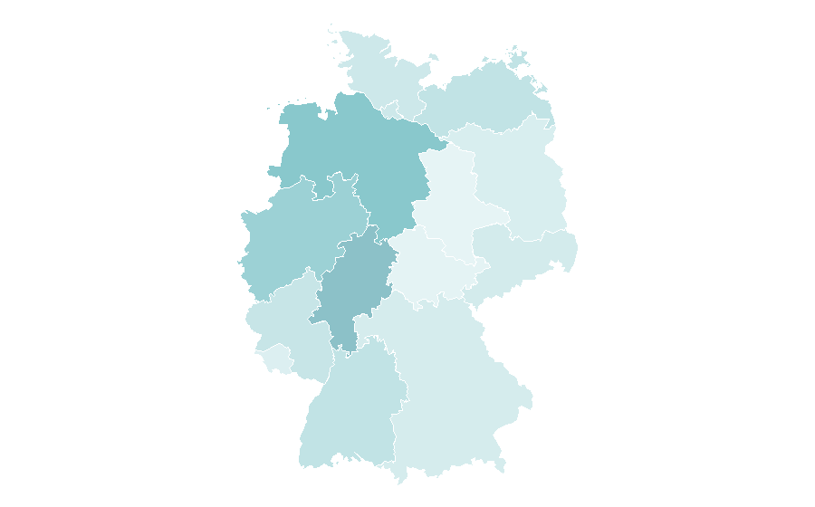 Affinity by region — Chamber of commerce, Germany