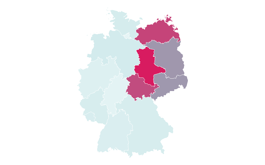 Affinity by region — Channel 21 (Germany), Germany