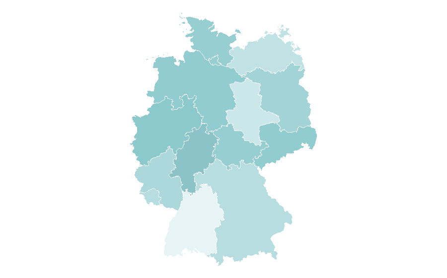 Affinity by region — Charles Dickens, Germany