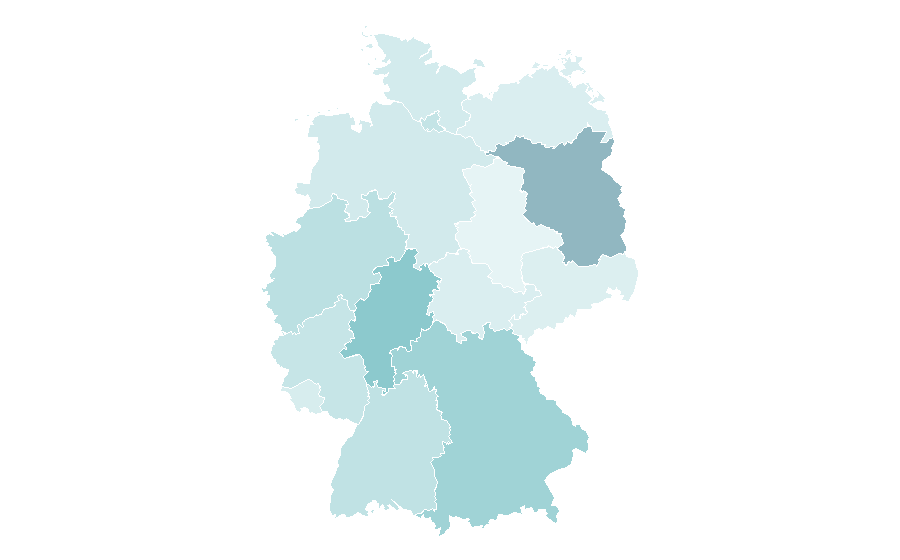Affinity by region — Charlotte (cake), Germany