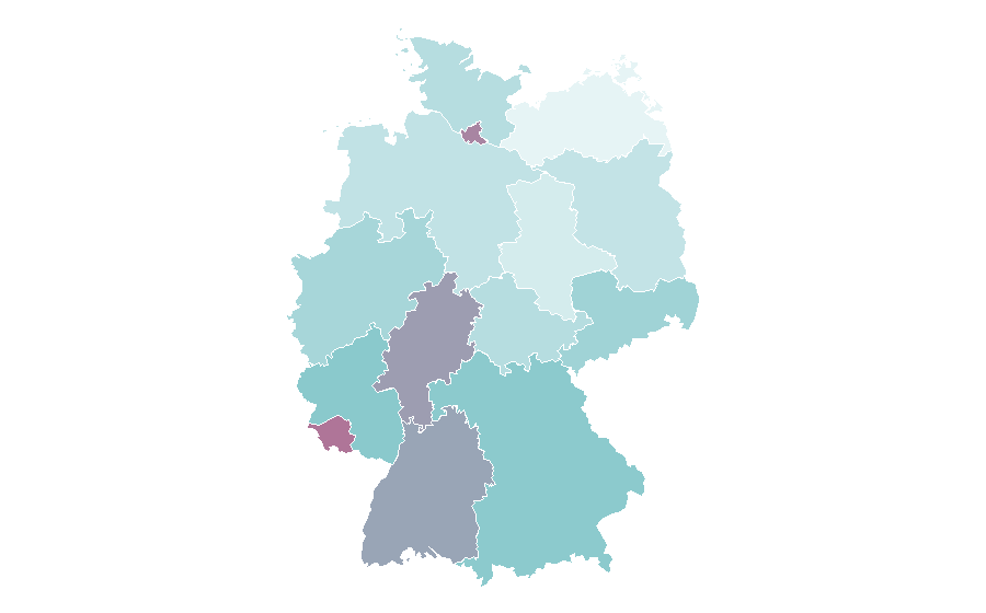 Affinity by region — Chartreux, Germany