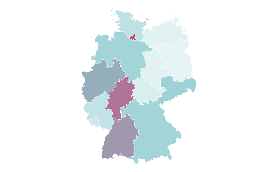 Affinity by region — Che Guevara, Germany