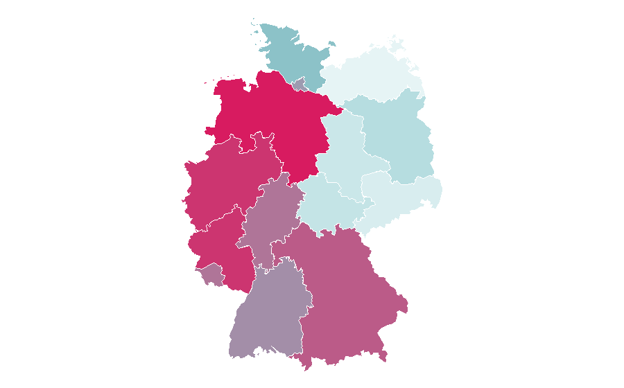 Affinity by region — Cheeseburger, Germany