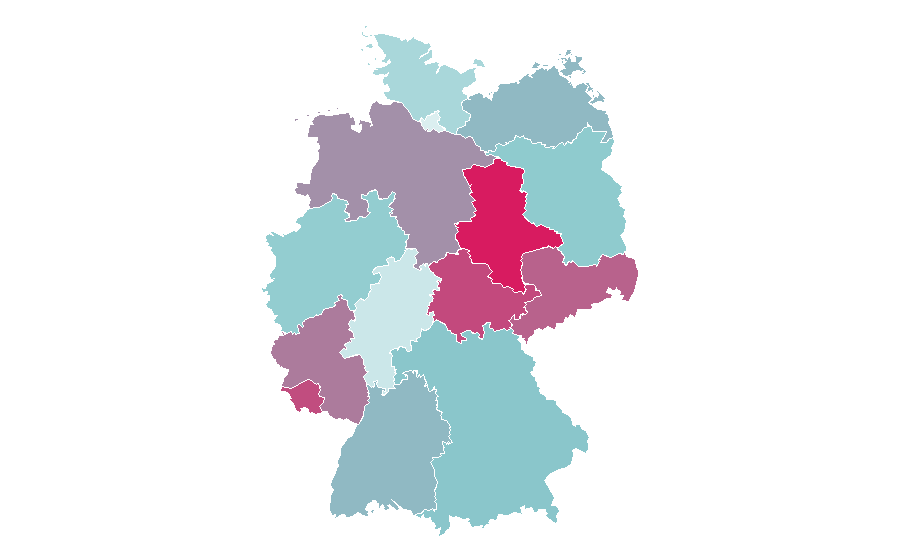 Affinity by region — Chemical compound, Germany